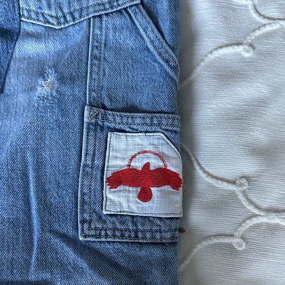 🛍️SALE🛍️Free People We The Free Patchwork Denim Distressed Patchwork Jeans - Picture 8 of 9